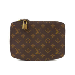 Louis Vuitton Monogram Leather Brown Poche Monte Carlo Accessory Pouch